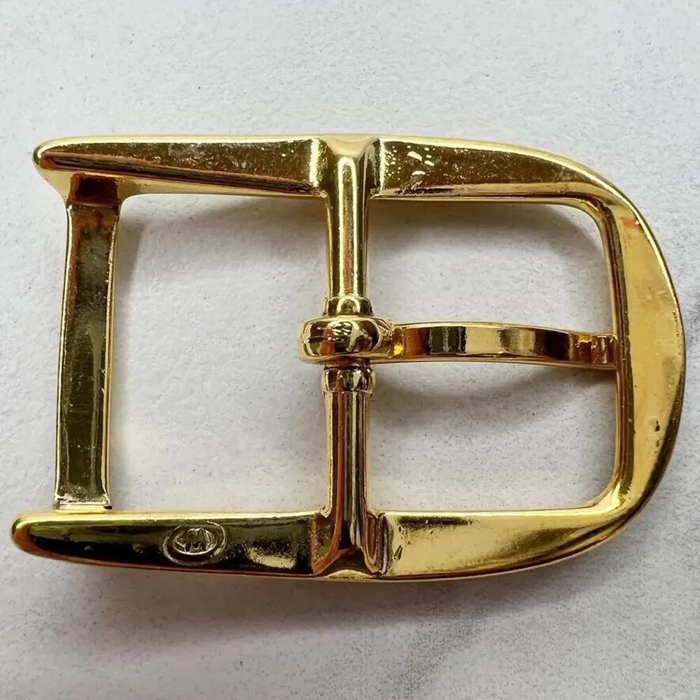 Vintage Gold Tone Simple Basic Belt Buckle for up to 1 Inch Belt